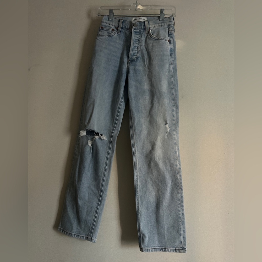 Denim Forum Aritzia Jeans The Arlo High Rise Straight Leg 24